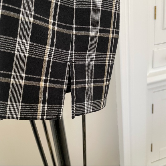 EP Pro Golf Skort Womens 4 Black Tan White Plaid Pockets Golfer Outdoors Casual - Picture 9 of 14